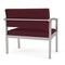 Lesro Lenox Steel Chair, Wine/Mulberry (Red) Seat, Wine/Mulberry Back, 33 W 24.5 L 32 H LS1401 - alternate 2